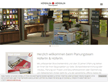 Tablet Screenshot of hoeferlinundhoeferlin.de
